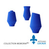 Blue ceramic reliquary
