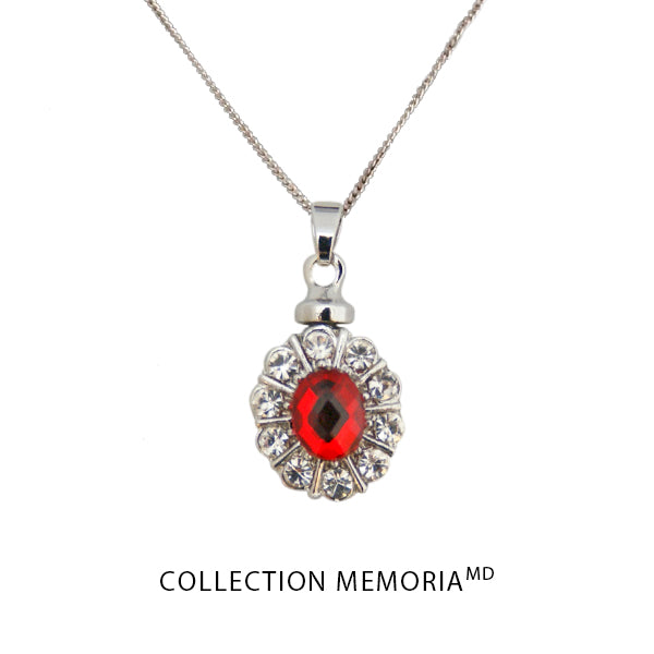 Pendant with red stone