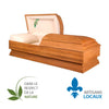 Solid maple coffin