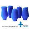 Monumental size blue ceramic urn