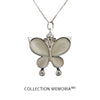 Pearl butterfly pendant