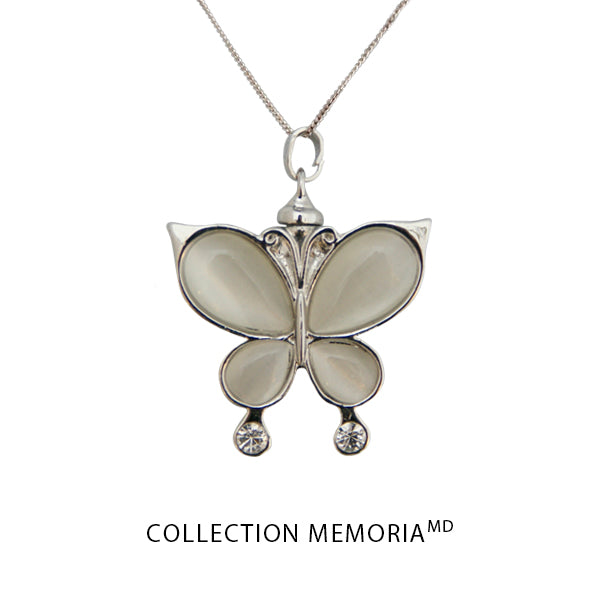 Pearly butterfly pendant