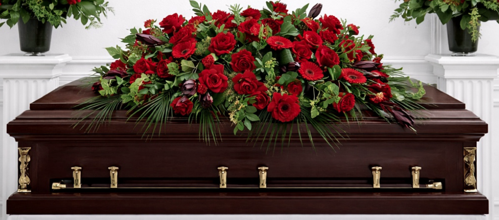 Collection rouge majesté (composition pour cercueil)