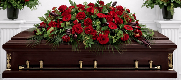 Collection rouge majesté (composition pour cercueil)