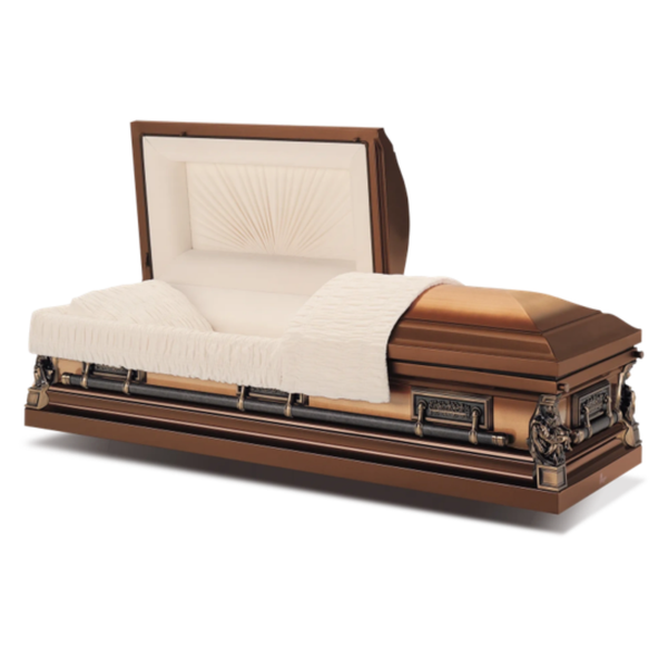 Cercueil Cuivre Pieta demi