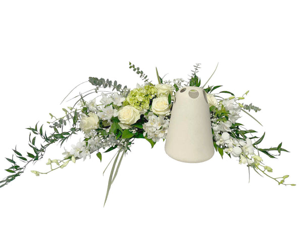 The urn garden in white