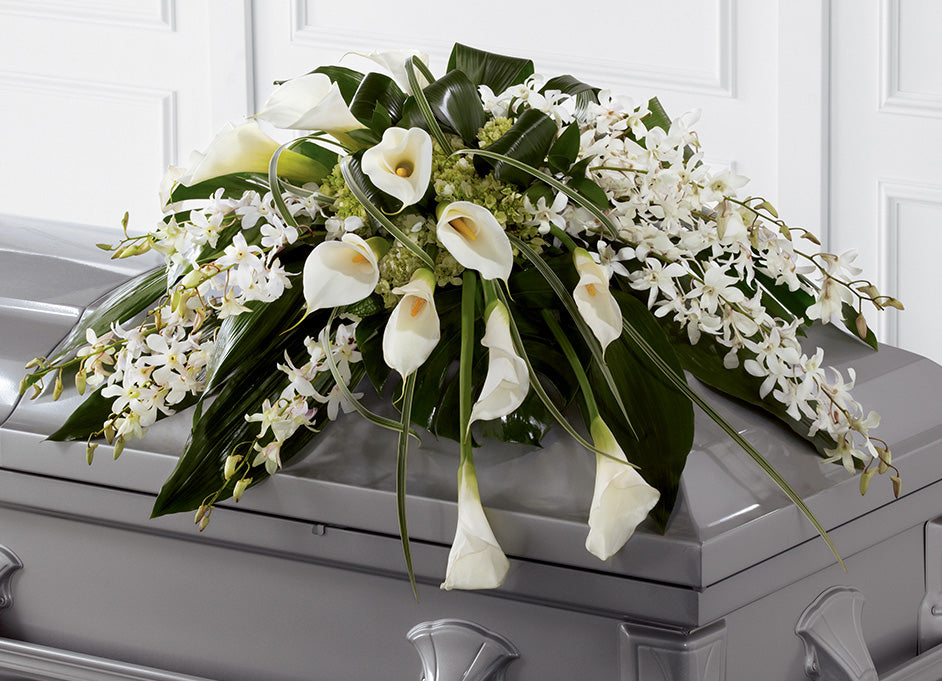 Coussin élégance avec orchidées