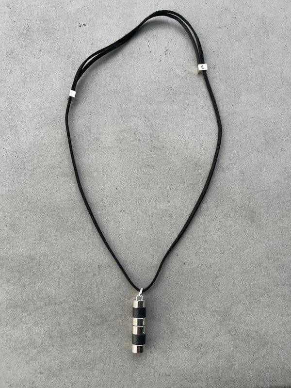 Liberty black and silver necklace